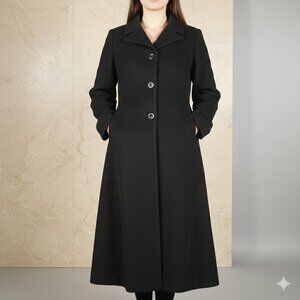 Worthington Women 16W Cashmere/Wool Heavy Winter Overcoat Full Length 2 Pocket